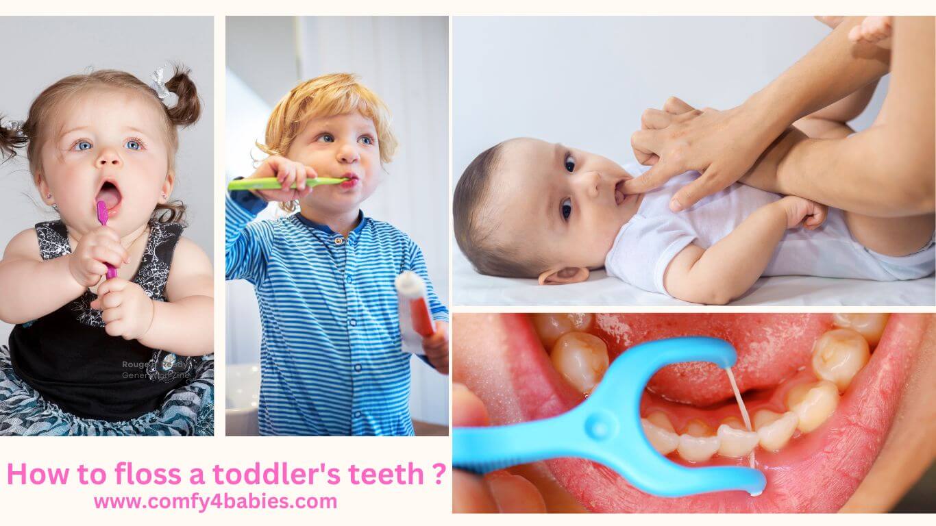 floss a toddlers teeth