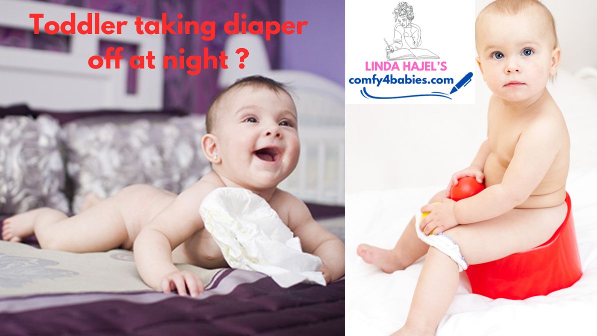 toddler taking diaper off at night